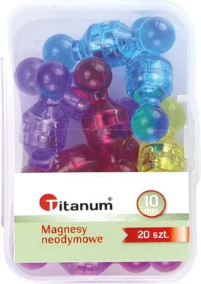 Produktbild von Neodym-Magnet Mix 10mm 20Stück Titan