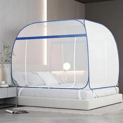 Produktbild von Kopfkissen Pop-up 180 cm x 200 cm - Faltbares Moskitonetz - Tragbarer Insektenschutz - Mobile Insektenabwehr - Anti-Moskito-Netz - Für Schlafzimmer/Outdoor