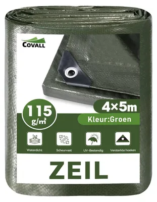 Productafbeelding van Afdekzeil 4 x 5 m, waterdicht en UV-bestendig