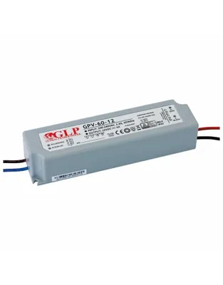 Produktbild von GPV-60-12: GLP Netzteil GPV Serie 12V/5A, CV, non-PFC, IP67 Kunststoffgehäuse
