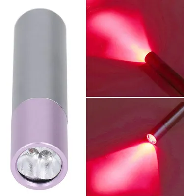 Produktbild von Lichttherapiegeräte, Rotlicht-Therapie-Behandlungsgerät, Tragbares Rotlicht-Therapiegerät, 630 660 850 Nm, Infrarot, Violette Abdeckung, 9W Leistung