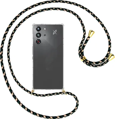 Produktbild von Handykette Backcover-Schutzhülle mit Band (Metall goldfarben) für ZTE Nubia Red Magic 10 Pro - camouflage