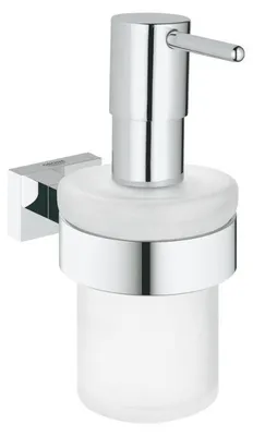 Image de Distributeur de savon avec support ESSENTIALS CUBE GROHE 40756001 160 ml - chrome