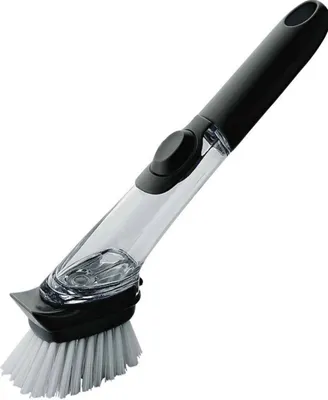 Image de Autres marques Aqua Laser Brosse à vaisselle avec distributeur + éponge à récurer Noir/Blanc