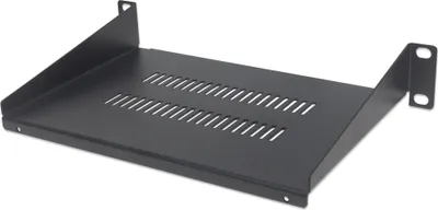 Produktbild von Intellinet 10'' Fachboden zur Frontmontage T:150mm 1HE schwarz