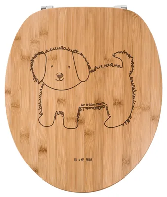 Produktbild von Mr. & Mrs. Panda WC-Brille Hund Flauschig - Transparent - Geschenk, Hundebesitzer, Süß, WC Brille, Sitz, Klodeckel, Hunde, Klositz, Toilettendeckel, Niedlich, Hundeliebe