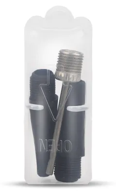 Produktbild von alca® Adapter Set Adapterbox für alca® Handpumpe AeroPump Manometer (217200) I Aufblas-Adapter-Set I Kompressor I 3-teilig Ballnadel Kunststoffadapter