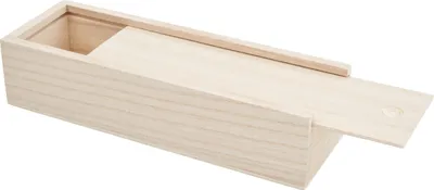 Produktbild von VBS Stiftebox mit Schiebedeckel, Rohholz