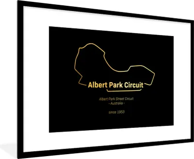 Produktbild von MuchoWow® Gerahmtes Poster Australien - Formel 1 - Rennstrecke 90x60 cm - Poster mit Schwarzem Bilderrahmen Wandposter Rahmen Foto Bilder - Wanddekoration - Fotos