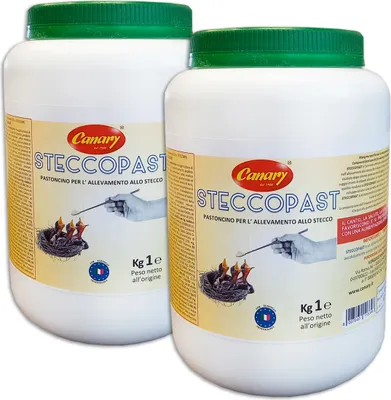Produktbild von Kanarische SteccoPast 2 Packungen à 1kg - Futtermehl für Brutvögel - Eifutter für Stockzucht, Pullusvögel, 1 Packung à 1kg, 2 kg