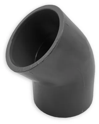 Produktbild von Winkel 45° I Ø 63 mm | Klebemuffen | PN16 | Grau