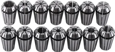 Image de Jeu de 14 pinces de serrage ER20 pour machines à graver CNC et outils de fraisage et de tournage 1/16"~1/2"
