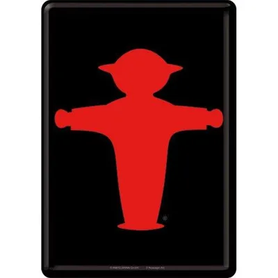 Immagine prodotto di Nostalgic-Art - Cartolina di latta - Berlino - Ampelmann - Rosso