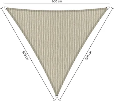 Immagine prodotto di SHADOW COMFORT 6 x 6 x 6 m Tenda da sole triangolare Sahara Sand Lati uguali