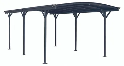 Produktbild von Design Carport London Aluminium Doppelstegplatten Beschichtung gegen UV-Strahlung, Farbe wählen:Grau