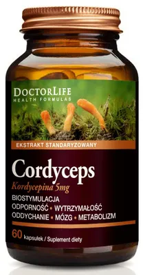 Zdjęcie produktu dla Doctor Life Cordyceps 500mg, 60 kapsułek