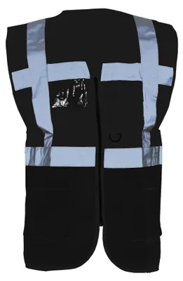 Productafbeelding van Yoko Hi-Vis Premium veiligheidsvest voor heren, model FK1069 (maat L), zwart