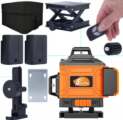 Obrázek produktu pro Rosfix Orange Tiger 16řádkový Laserový Nivelační Přístroj ROT16L-E v Tašce Se Sadou