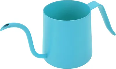 Imagen del producto de Hervidor de cuello de cisne de 250 ml, acero inoxidable 304, con boquilla de cuello de cisne, ideal para cafeteras y teteras, diseño alargado y estrecho, color azul
