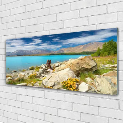 Produktbild von Acrylglasbilder 125x50 Wandbild Druck Meer Landschaft