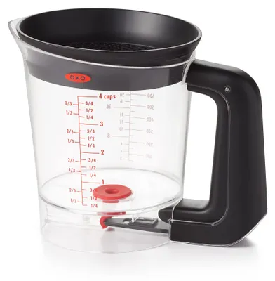 Produktbild von OXO Good Grips Fett-Trennkanne für Bratensaft 1 L, Kunststoff, Transparent