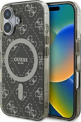 Zdjęcie produktu dla Guess Guhmp16Sh4Dtew Iphone 166.1 Brązowy/Brown Hardcase Iml 4G Background Magsafe