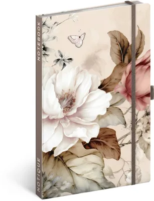 Image de Carnet de notes Poudre fleurs ligné