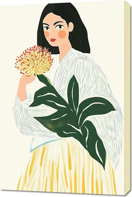 Produktbild von Bild 60x90cm Minimalistischer Blick, Skandinavischer Stil, Boho