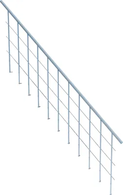 Produktbild von Minka Zweites Geländer für die Raumspartreppen Comfort Top und Comfort Top Turn Weiß