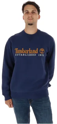 Image de Timberland Homme Sweatshirts Bleu - TBC0YHB7 - Taille S