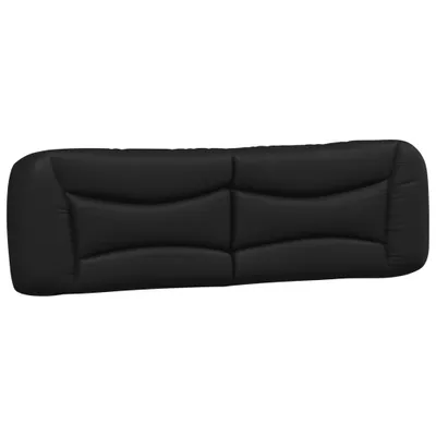 Image de Coussin de tête de lit Hvar noir 180 cm similicuir