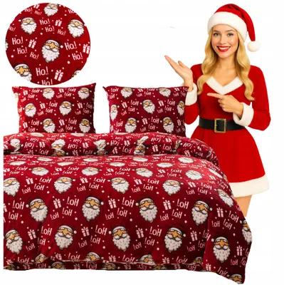 Produktbild von Baumwolle world Plüsch Bettwäsche 200x220 3-teilig Weihnachten Warm