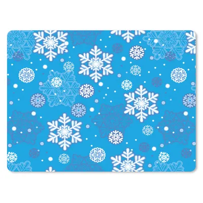 Produktbild von MuchoWow® Mauspad Mousepad Schneeflocke - Winter - Weihnachten - Muster 23x19 cm - Mousepads - Maus Mat - Pad - Mausunterlage - Schreibtischunterlage - Mauspad