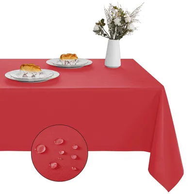 Produktbild von Tischdecke Abwaschbar Rot 130 x 130 cm 1 Stück