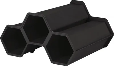 Produktbild von EDA Mini-Flaschenregal für 3 Flaschen PP anthrazit