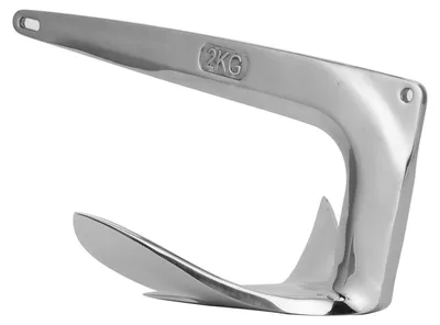 Produktbild von 4,4 lbs 2 kg 316 Edelstahlklauen-Bootsankerboote von 15 bis 22 Fuß Marinezubehör