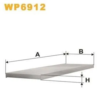 Produktbild von WIX FILTERS WP6912 Innenraumfilter Pollenfilter für FIAT DUCATO Pritsche/Fahrgestell (230) DUCATO Kasten (244) DUCATO Pritsche/Fahrgestell (244)