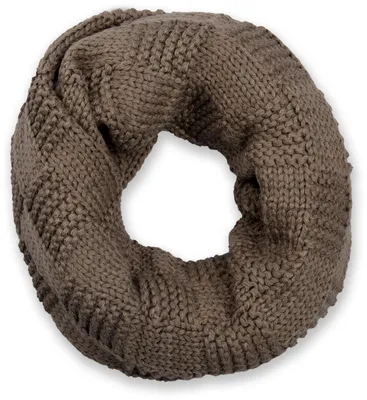 Produktbild von styleBREAKER Uni Strick Loop Schal mit Patentmuster, Uni Feinstrick Schlauchschal, Winter Strickschal 01018152