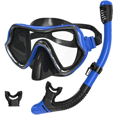 Produktbild von Schnorchelset für Erwachsene mit Tauchmaske und Trocken-Schnorchel