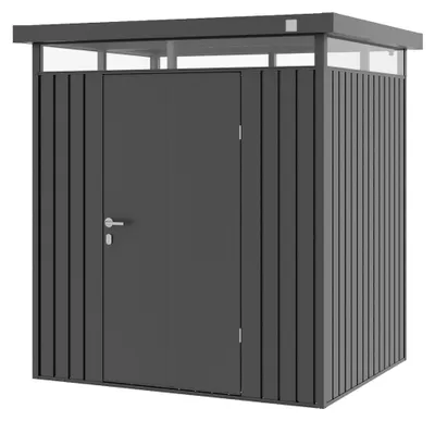 Produktbild von GFP Primeyard Gerätehaus Metall Gartenhaus 180x150x205 cm Geräteschuppen anthrazit