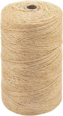 Image de Corde de jute de 15 mm, 500 m, couleur naturelle, pour la décoration, le jardinage, la fleuristerie et le bricolage