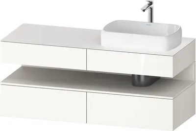 Produktbild von DURAVIT QA4766084220000 QAT KWTU WH Eck 1400x550x600 Wß Hgl.