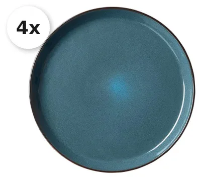 Produktbild von Speiseteller 26,5cm 4er Set Visby blau