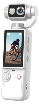 Produktbild von 4K HD WLAN Sport Wearable Kamera Handkamera Reise und Fahrrad-Dashcam, Mini-Sportkamera für Motorrad und Vlogging, weiß