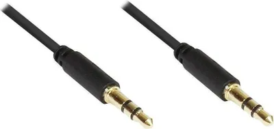 Zdjęcie produktu dla Alcasa 1970-S005B, 3.5mm, Męska, 3.5mm, Męska, 0,5 m, Czarny