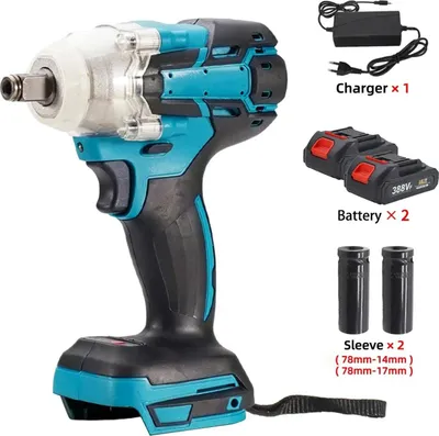 Obrázok produktu pre Rázový uťahovák, bezkartáčový motor, krútiaci moment 520 NM, C