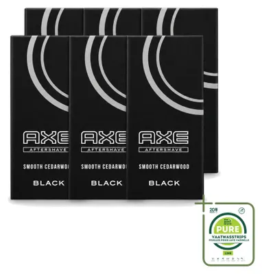 Image de 6 x Après-rasage Axe Black, 100 ml - Lot de 6 pièces