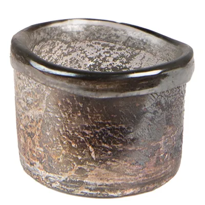 Immagine prodotto di Portacandele Clayre & Eef Ø 8x6 cm in vetro marrone
