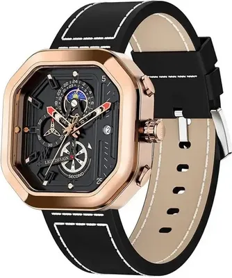 Immagine prodotto di Orologio LIGE FR-29513 Nero/Oro Rosa - Stile Unico KP29513