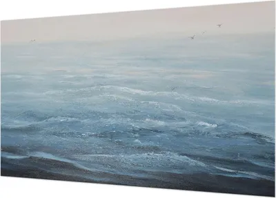 Produktbild von Fototapete - Wandbilder für Wohnzimmer - 416x254 - Dekorative Wandfolie - Modernes Design für Wanddekoration - Tapeten für Innenräume - Das Meer ist ruhig